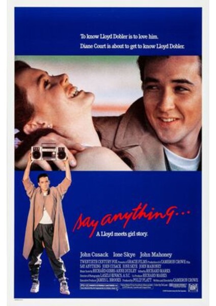 Sayanything... (1989) Afiş - Poster Kağıt - Afiş - POSTER-5590