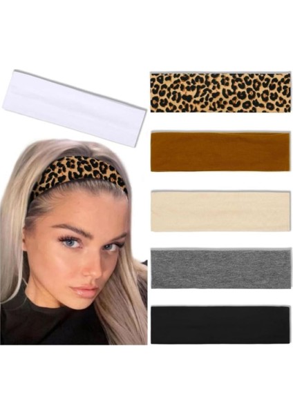 Leopar Desenli Saç Bandı Seti modelleri