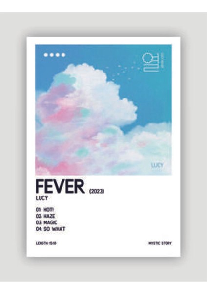 Lucy Feverk-Pop Duvar Posteri - Duvar Dekoru - Kalın Kağıt - Çerçevesiz