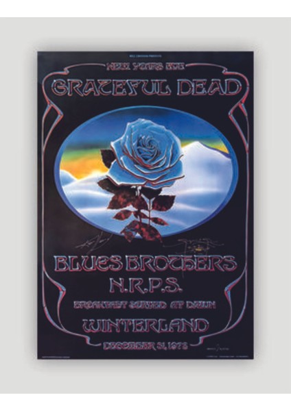 Gratefuldead Blues Brothers N.r.p.s. 1978 Vintage Duvar Posteri - Duvar Dekoru - Kalın Kağıt