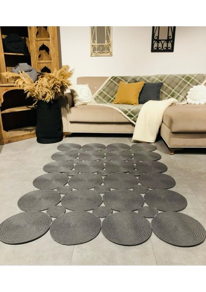 Jüt Hasır Görünümlü Desenli Modern El Örgüsü Dikdörtgen Halı Kilim fiyatları