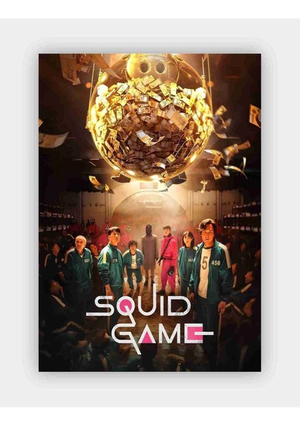 Afiş Squid Game -Season 1 Thriller Movie Kağıt Poster - Çerçevesiz