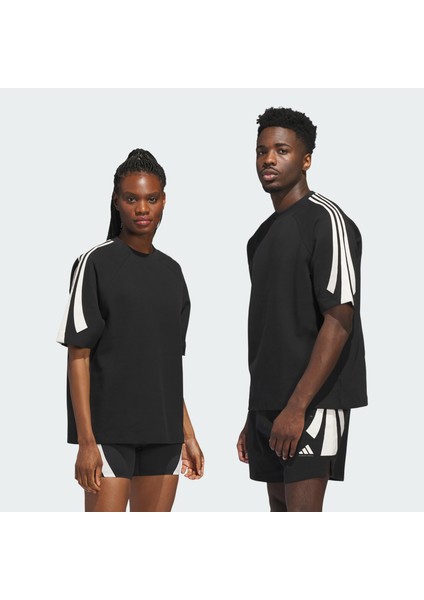 Performance JX5592 Adidas Basketball Short Sleeve Sweatshirt (Gender Neutral)