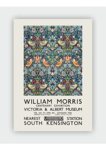 Wanddecoratie William Morris Duvar Posteri - Kalın Kağıt - Çerçevesiz