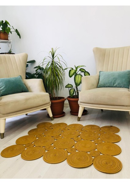 Jüt Hasır Görünümlü Desenli Modern El Örgüsü Dikdörtgen Halı Kilim fırsatları