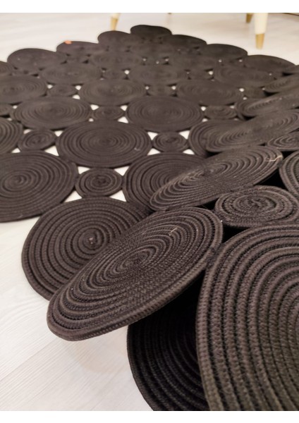 Jüt Hasır Görünümlü Desenli Modern El Örgüsü Dikdörtgen Halı Kilim fırsatları