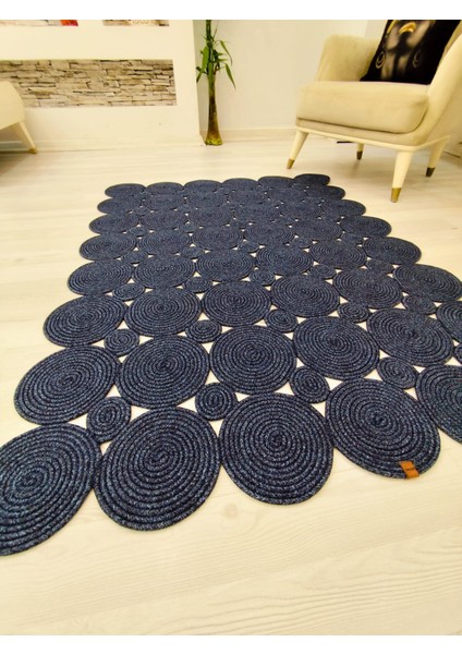 Jüt Hasır Görünümlü Desenli Modern El Örgüsü Dikdörtgen Halı Kilim fiyatları