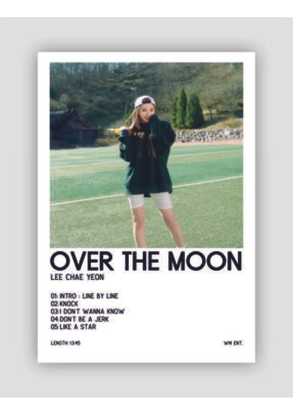 Lee Chaeyeon Over The Moon K-Pop Duvar Posteri - Duvar Dekoru - Kalın Kağıt - Çerçevesiz