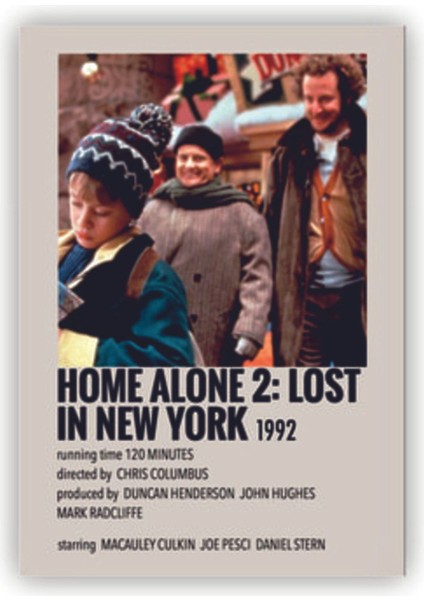 2: Lost In New York Film Info Card Bilgi Kartı Duvar Posteri