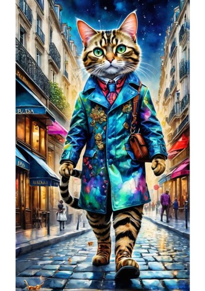 Kedi Poster - Yüksek Çözünürlük Hd Duvar Posteri Cat Poster Çerçevesiz