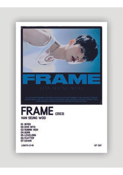 Han Seungwoo Frame K-Pop Duvar Posteri - Duvar Dekoru - Kalın Kağıt - Çerçevesiz