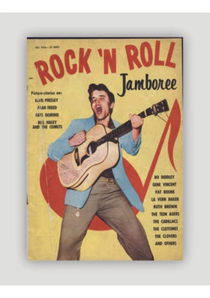 Rock ´n Rolljamboreerock Müzik Duvar Posteri - Kalın Kağıt - Çerçevesiz
