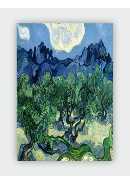 Zeytinağaçları Vincent Van Gogh Duvar Posteri - Kalın Kağıt - Çerçevesiz