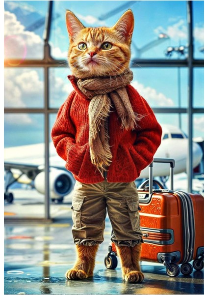Kedi Poster - Yüksek Çözünürlük Hd Duvar Posteri Cat Poster Çerçevesiz
