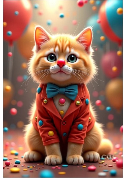 Kedi Poster - Yüksek Çözünürlük Hd Duvar Posteri Cat Poster Çerçevesiz