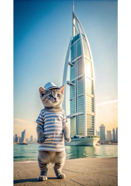 Kedi Poster - Yüksek Çözünürlük Hd Duvar Posteri Cat Poster Çerçevesiz