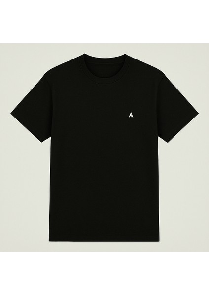 Unisex %100 Organik Pamuklu Kalın Dokulu Regular Fit Bisiklet Yakalı T-Shirt