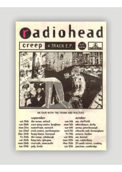 Rock Müzik Duvar Posteri - Kalın Kağıt - Çerçevesiz