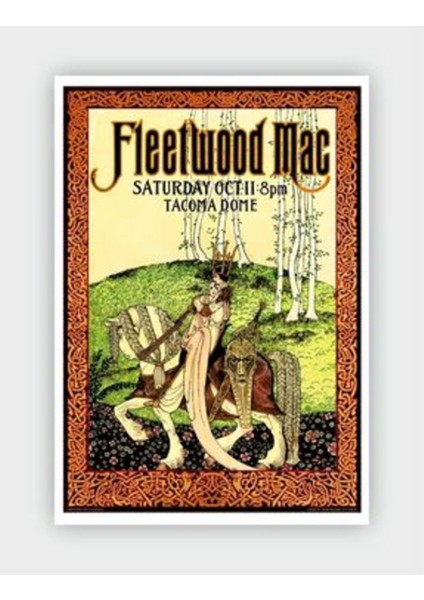 Fleetwoodmac Vintage Duvar Posteri - Duvar Dekoru - Kalın Kağıt - Çerçevesiz