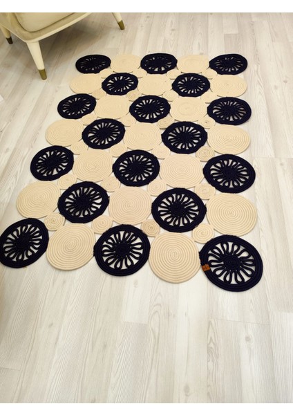 Jüt Hasır Görünümlü Desenli Modern El Örgüsü Dikdörtgen Halı Kilim modelleri