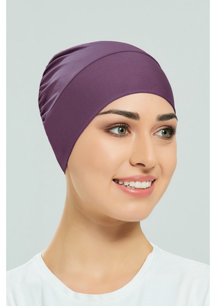 Havuz Deniz Düz Bone R-999-B Mor