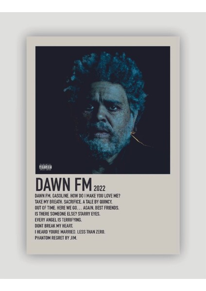 Dawn Fm Duvar Posteri - Duvar Dekoru - Kalın Kağıt - Çerçevesiz