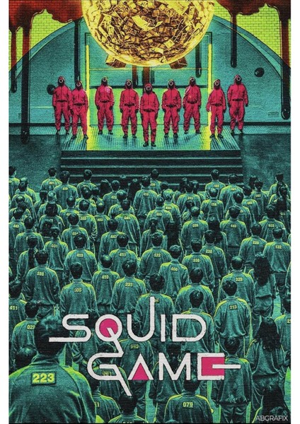Squid Game Posteri , Çerçevesiz Poster , Squid Game Poster Kağıt Afiş Hd Baskı 11