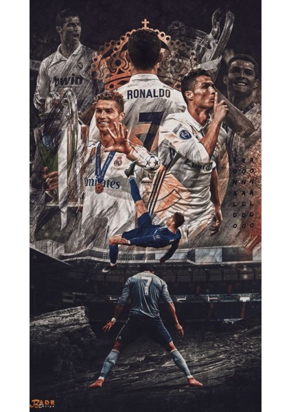Cristiano Ronaldo 33 x 48 Poster Duvar Posteri - Kağıt Afiş Hd Baskı