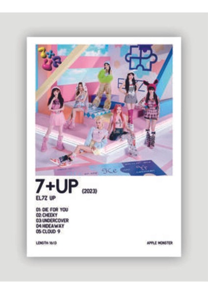 EL7Z Up 7+Upk-Pop Duvar Posteri - Duvar Dekoru - Kalın Kağıt - Çerçevesiz