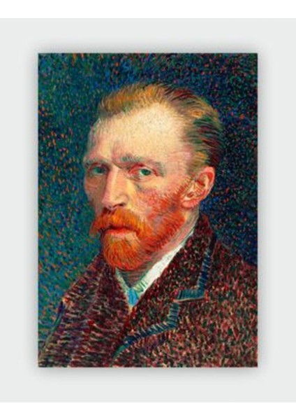 Self-Portrait, 1887 Vincent Van Gogh Duvar Posteri - Kalın Kağıt - Çerçevesiz