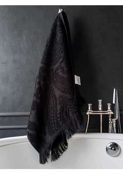 Queens Bath - Banyo Havlusu - 70x140 cm - Siyah