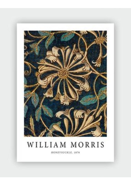 Honeysuckle, 1876 William Morris Duvar Posteri - Kalın Kağıt - Çerçevesiz