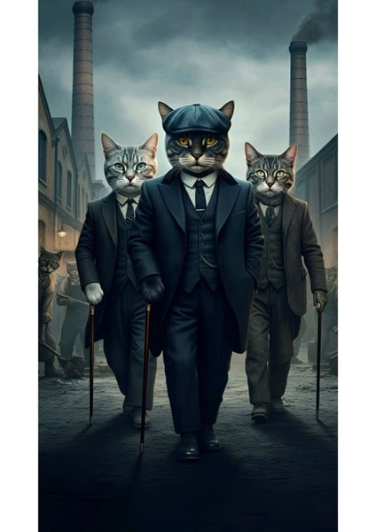 Kedi Poster - Yüksek Çözünürlük Hd Duvar Posteri Cat Poster Çerçevesiz