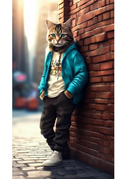 Kedi Poster - Yüksek Çözünürlük Hd Duvar Posteri Cat Poster Çerçevesiz