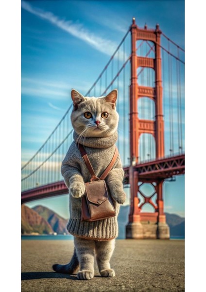 Kedi Poster - Yüksek Çözünürlük Hd Duvar Posteri Cat Poster Çerçevesiz