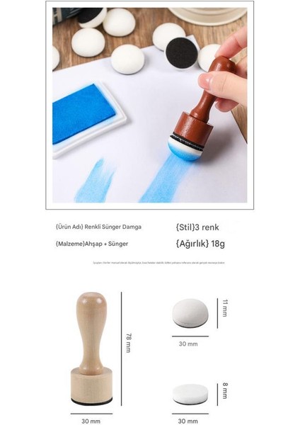 Sünger Baskı Fırçası Kolay Boyama Başlığı Stensil Şablon