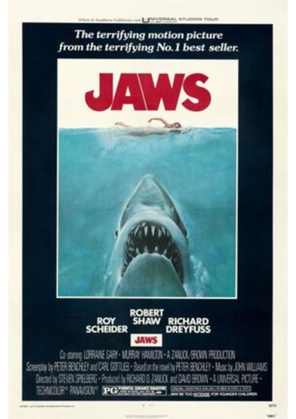 Jaws (1975) 2kağıt - Afiş - POSTER-3901