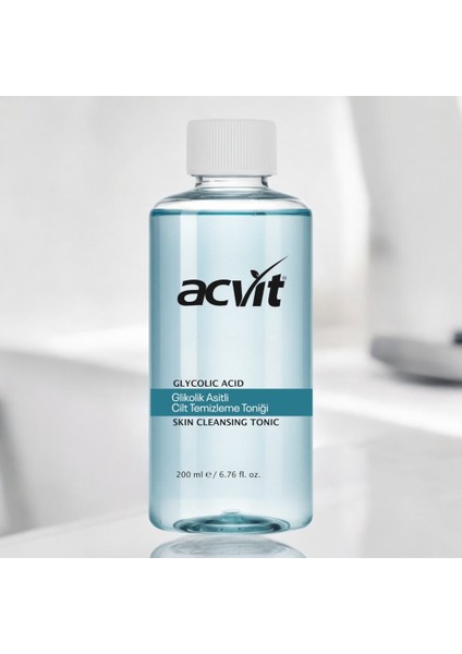 Glikolik Asitli Cilt Temizleme Toniği Arındırıcı 200 ml modelleri