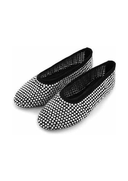 Alia Kristal Taşlı Babet Siyah indirimleri