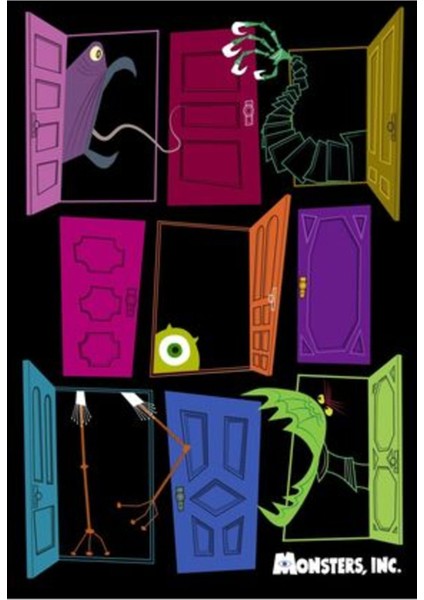 Monsters, INC.(2001) 0001 Kağıt - Afiş - POSTER-4692