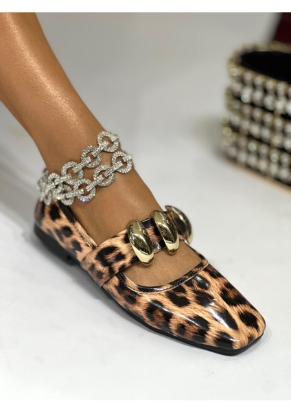 Lala Altın Rugan Babet Leopar modelleri