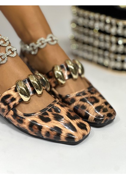 Lala Altın Rugan Babet Leopar indirimleri