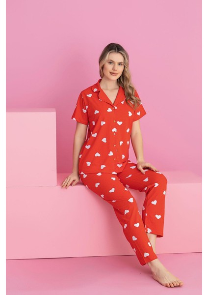 Beyaz Kalpli Düğmeli Pijama Takımı fiyatları