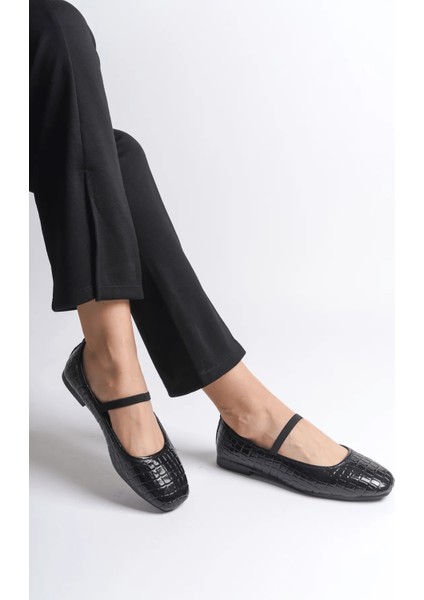 Rise Kroko Rugan Babet Siyah fırsatları