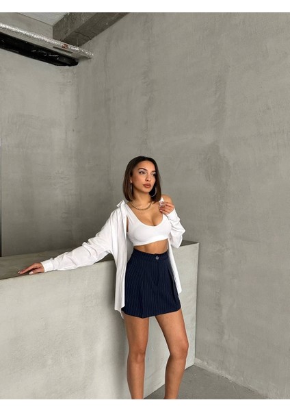 Çizgili Şort Etek indirimleri