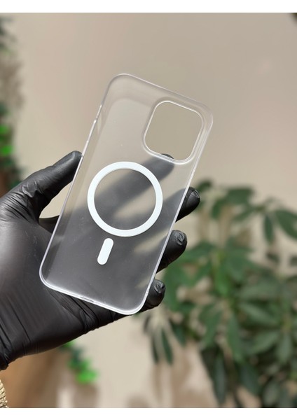 Iphone 14 Pro Max Kılıf Magsafe Elite Premium Mat Sararmaz