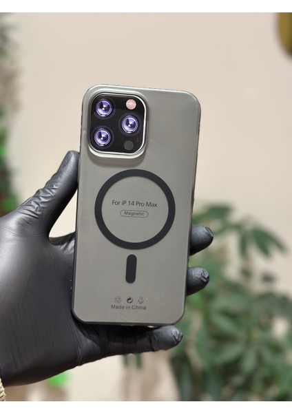Iphone 14 Pro Max Kılıf Magsafe Elite Premium Mat Sararmaz
