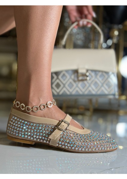 Zueya Kristal Taşlı Babet Gold fiyatları