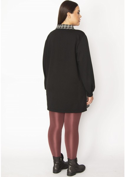 Kadın Bej Ekose Desen Detaylı Fermuarlı Cepli Mont 65N29569 fırsatları