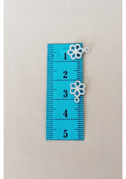 Oya Abiye Bileklik Kolye Pleksi Metalik Plastik Pul Gümüş Renk 24 Gram 300 Adet - BNC588